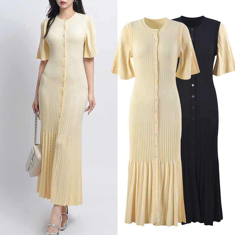 Ladies mermaid dress fashion knitted long dress for women