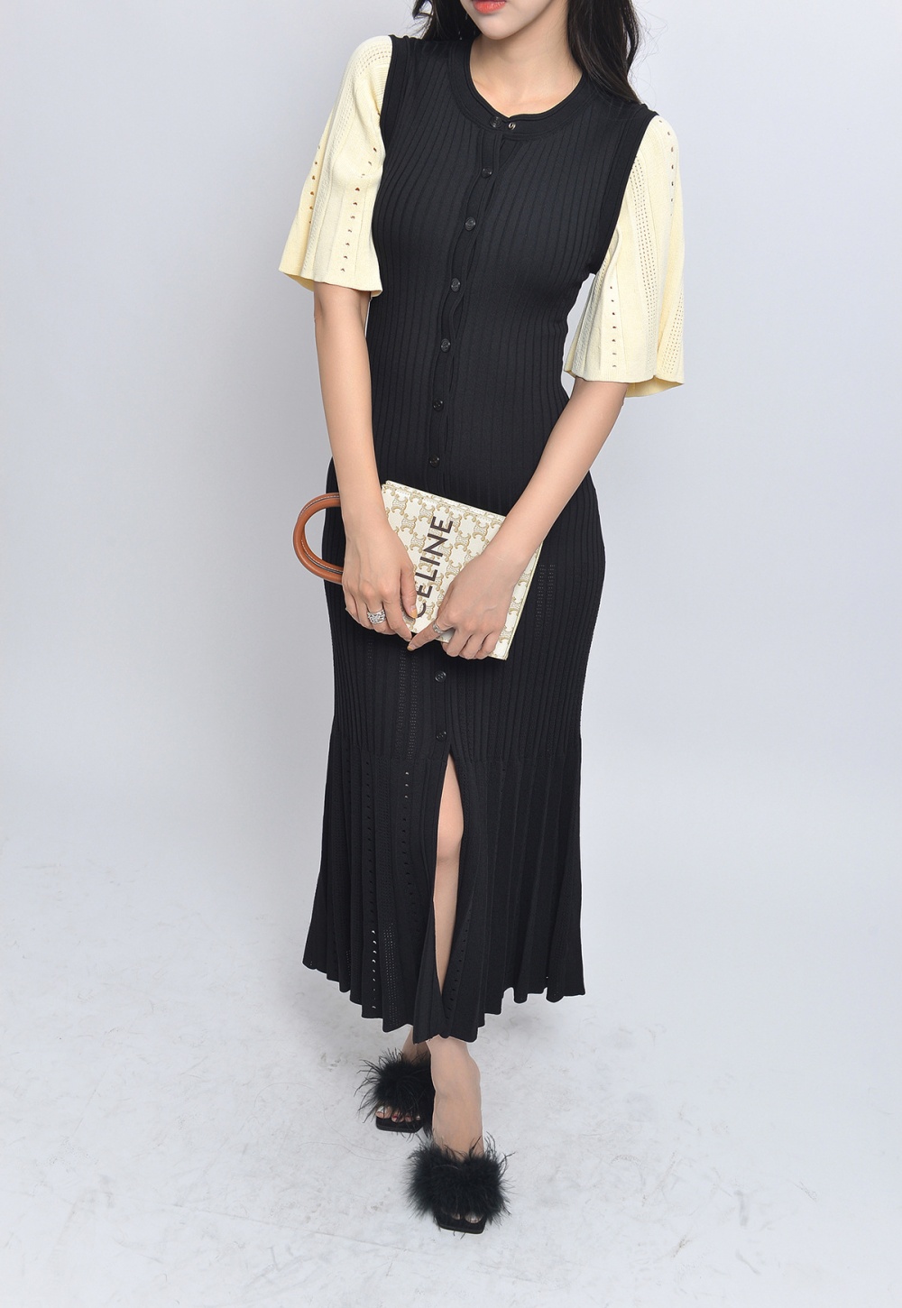 Ladies mermaid dress fashion knitted long dress for women