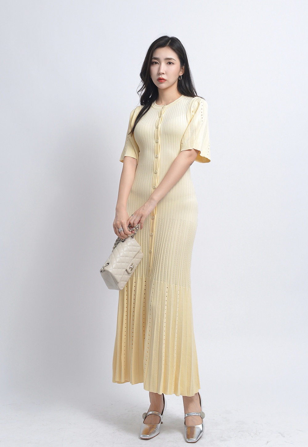 Ladies mermaid dress fashion knitted long dress for women