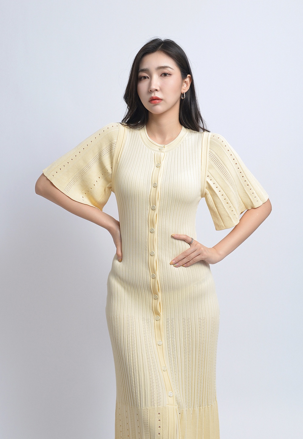 Ladies mermaid dress fashion knitted long dress for women