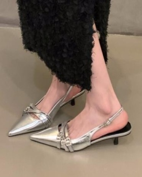 Red black high-heeled shoes niche shoes for women