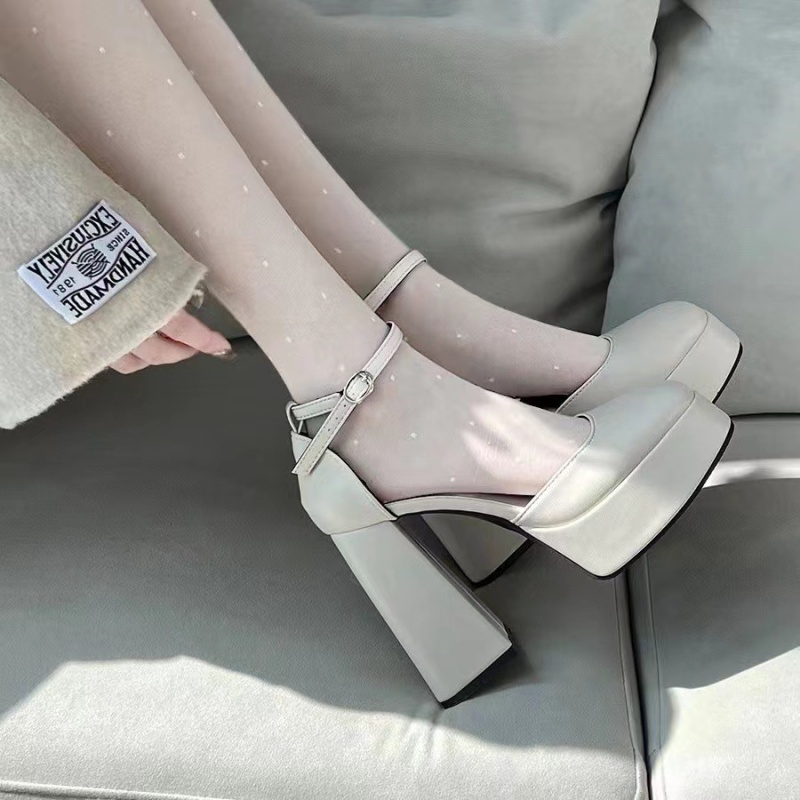 Lady France style platform cingulate thick shoes for women