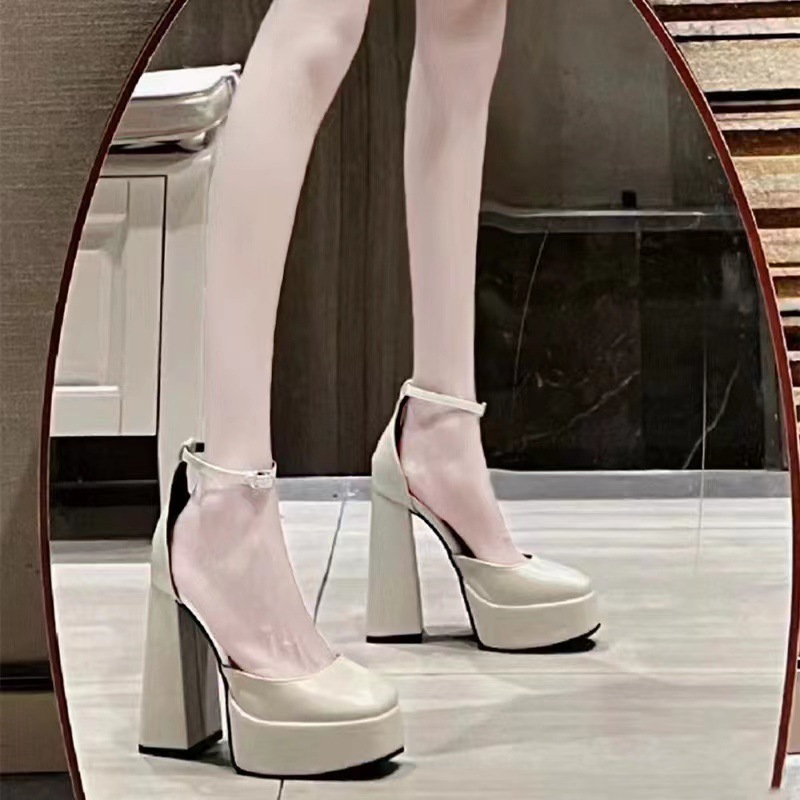 Lady France style platform cingulate thick shoes for women