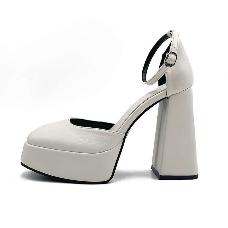 Lady France style platform cingulate thick shoes for women
