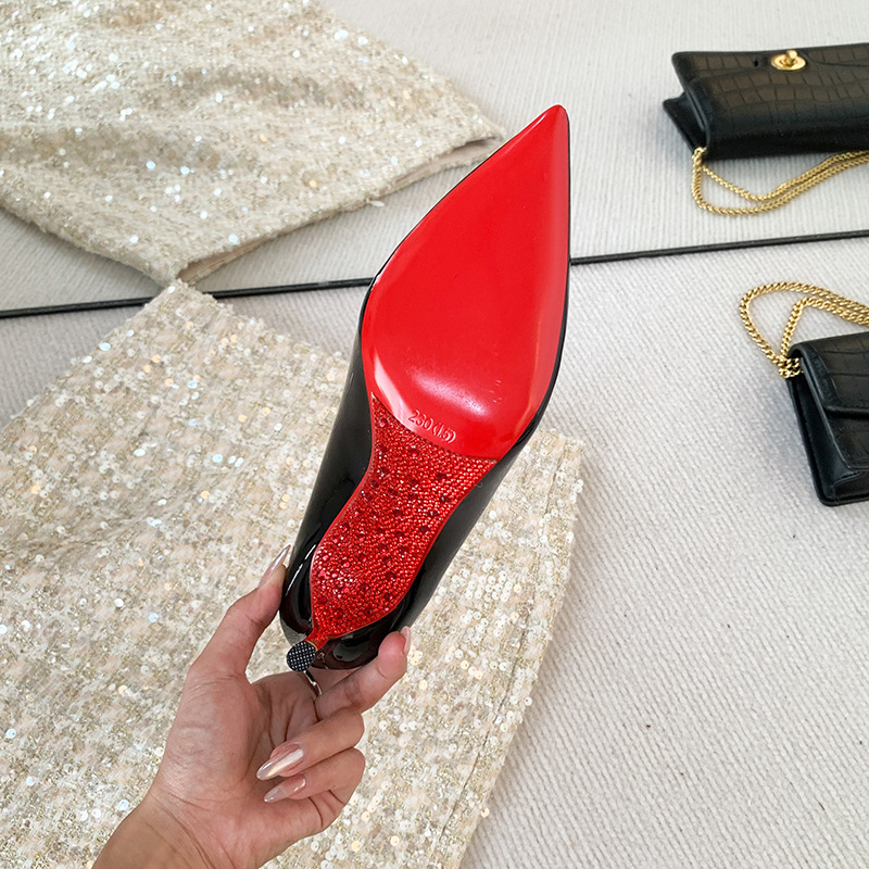 Fine-root autumn high-heeled shoes fashion large yard shoes