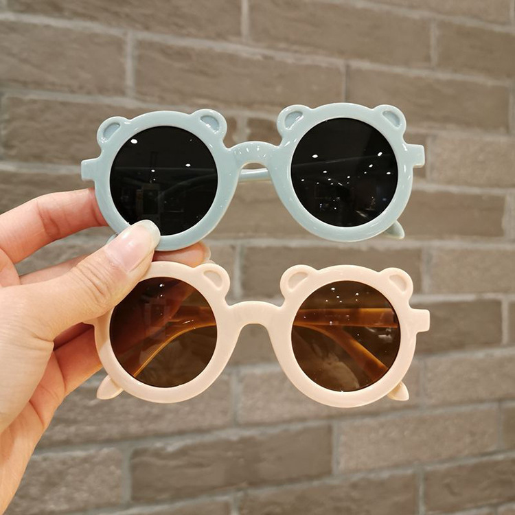 Fashion cubs child glasses girl beige Sunglasses
