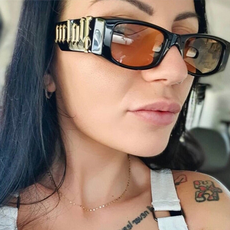 Retro square frame Sunglasses small frame glasses for women