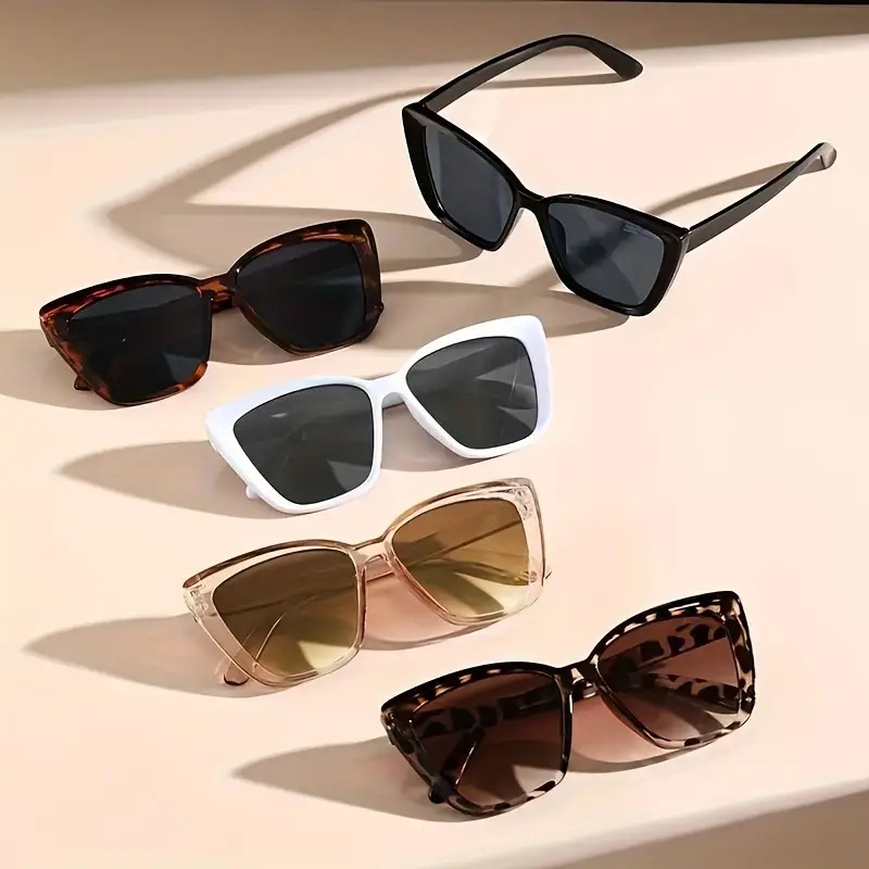 Hollow modeling big square frame European style Sunglasses