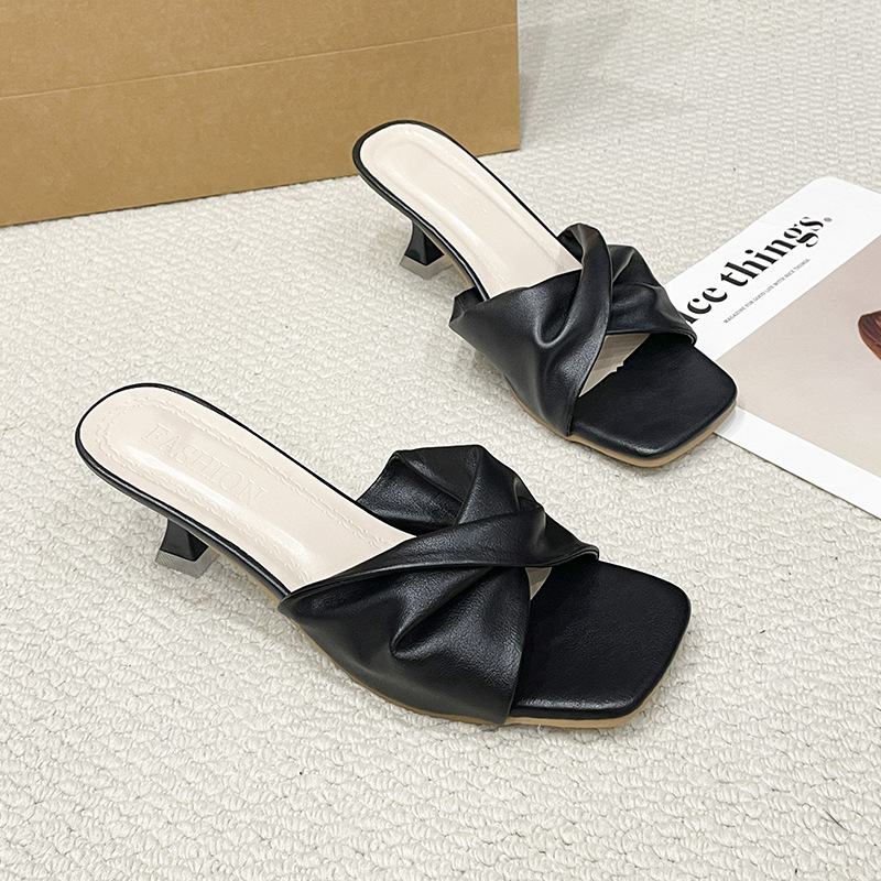 Summer slippers high-heeled high-heeled shoes for women