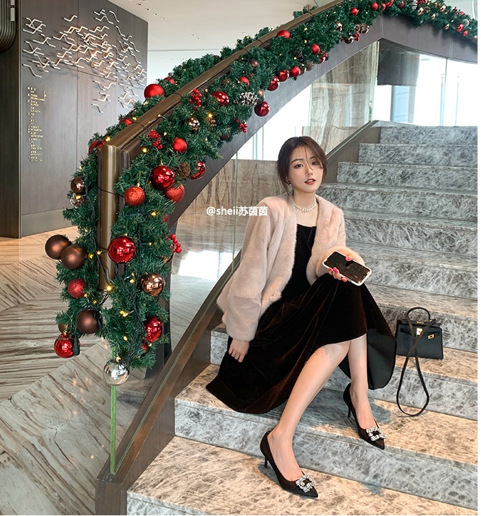 Low side buckle stilettos satin wedding shoes for women
