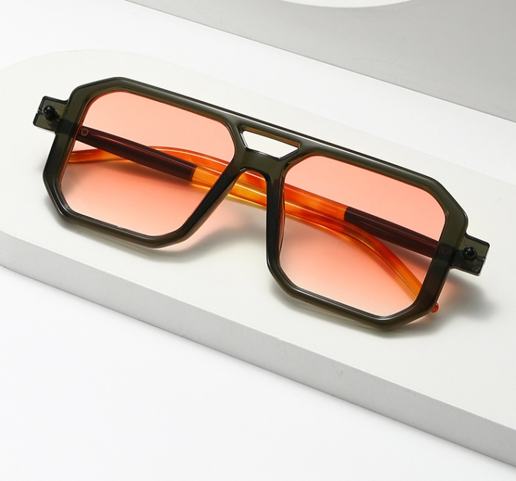 Square European style fashion big frame Sunglasses