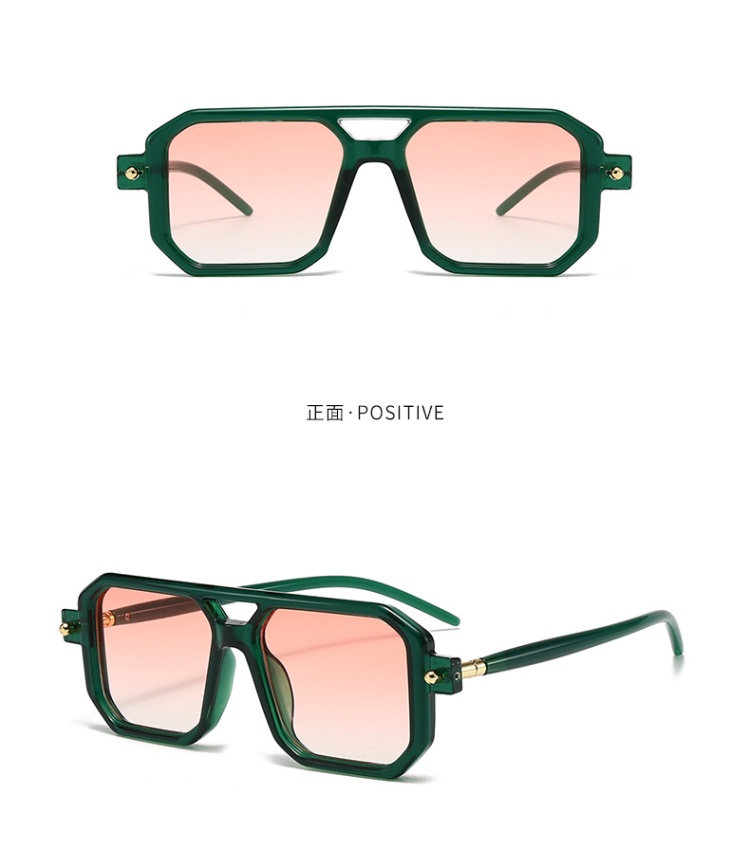 Square European style fashion big frame Sunglasses