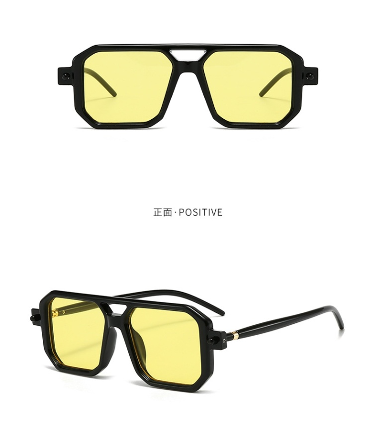 Square European style fashion big frame Sunglasses