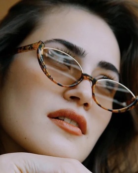 Fashion small frame Sunglasses cat eye glasses for women