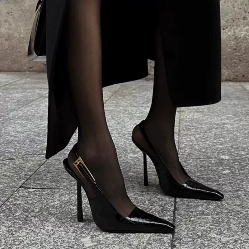 France style fine-root sandals winter shoes for women