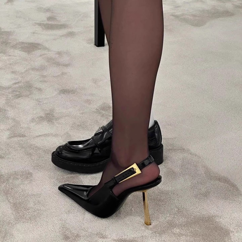 France style fine-root sandals winter shoes for women