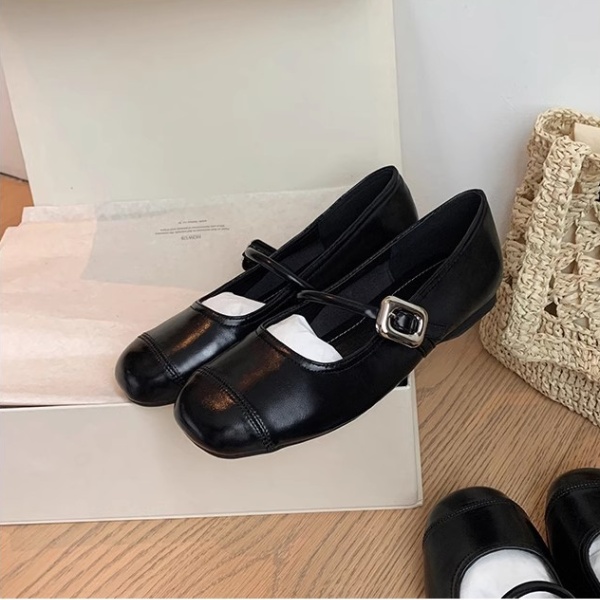 Genuine leather low silver sheepskin flat shoes