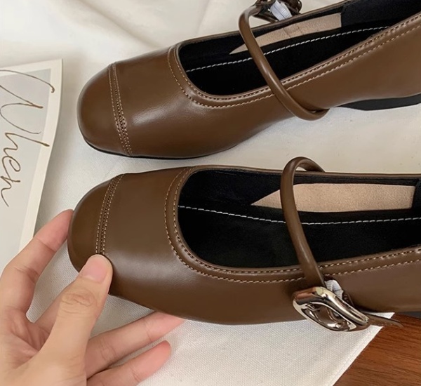 Genuine leather low silver sheepskin flat shoes