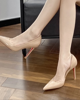 Patent leather shoes high-heeled shoes for women