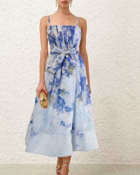 Printing dress long dress for women