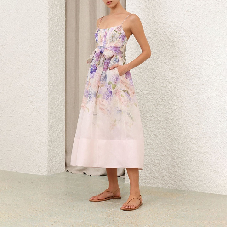 Printing dress long dress for women