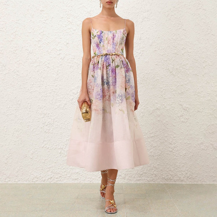Printing dress long dress for women