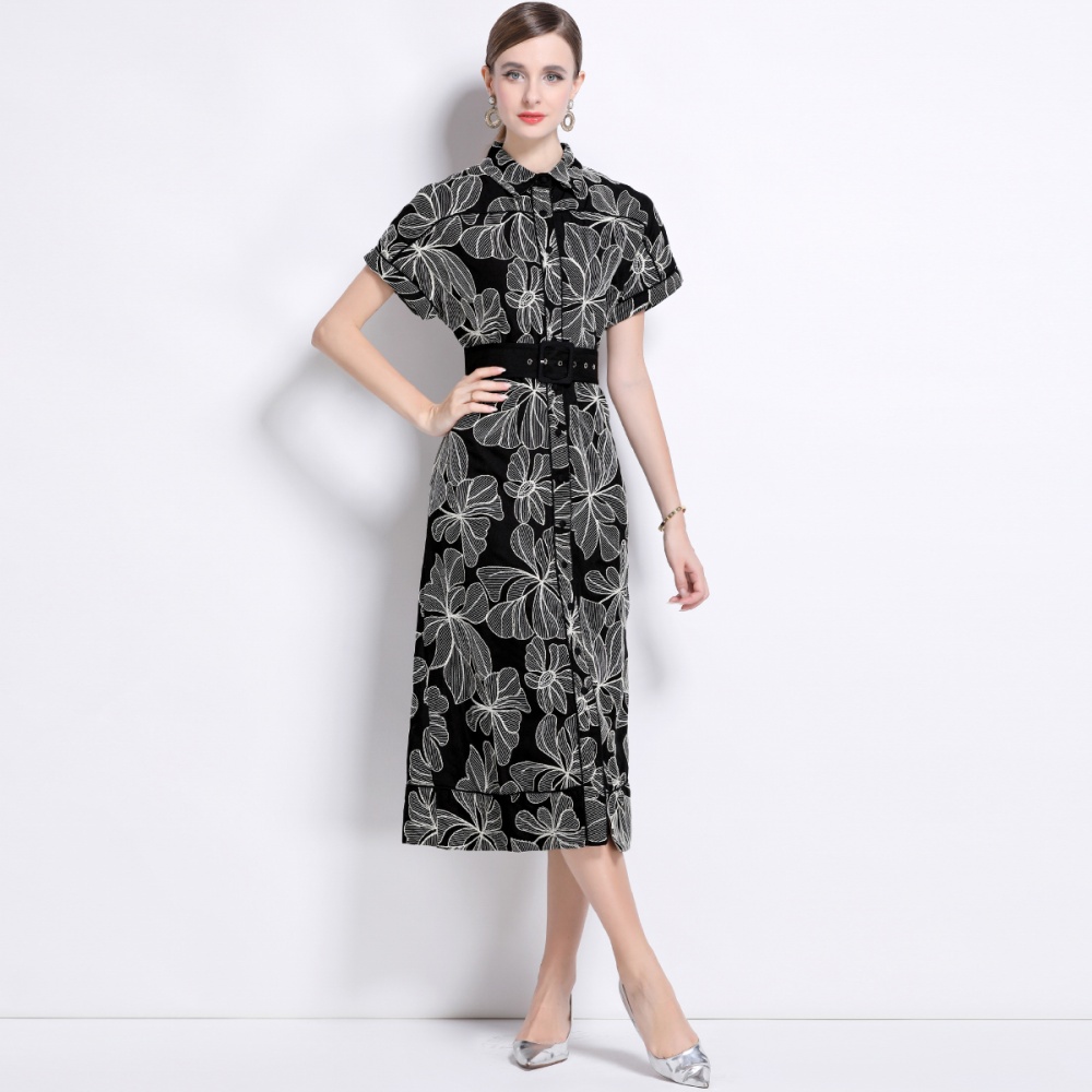 Retro court style dress France style long dress for women