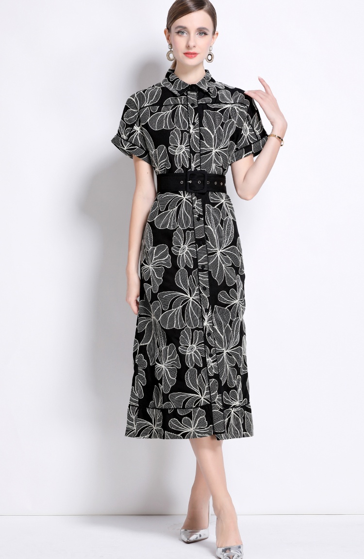 Retro court style dress France style long dress for women