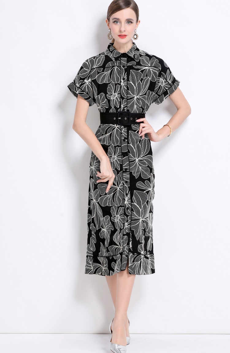 Retro court style dress France style long dress for women