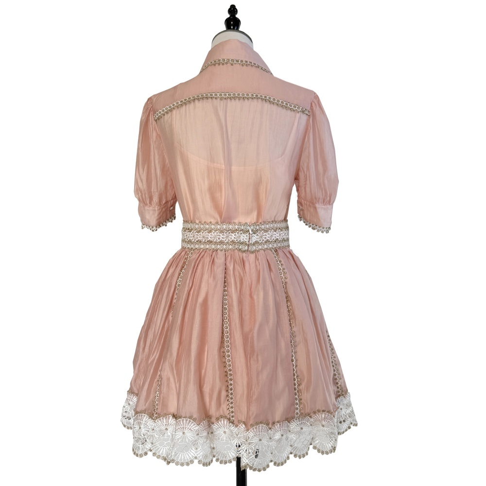 High waist lace shirt splice skirt a set