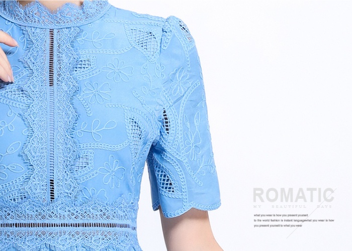 Short sleeve dress elegant long dress for women
