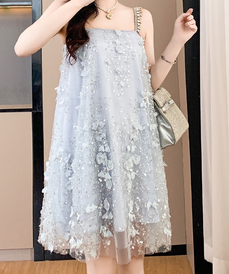 Sequins beading dress crystal sling Sexy underwear