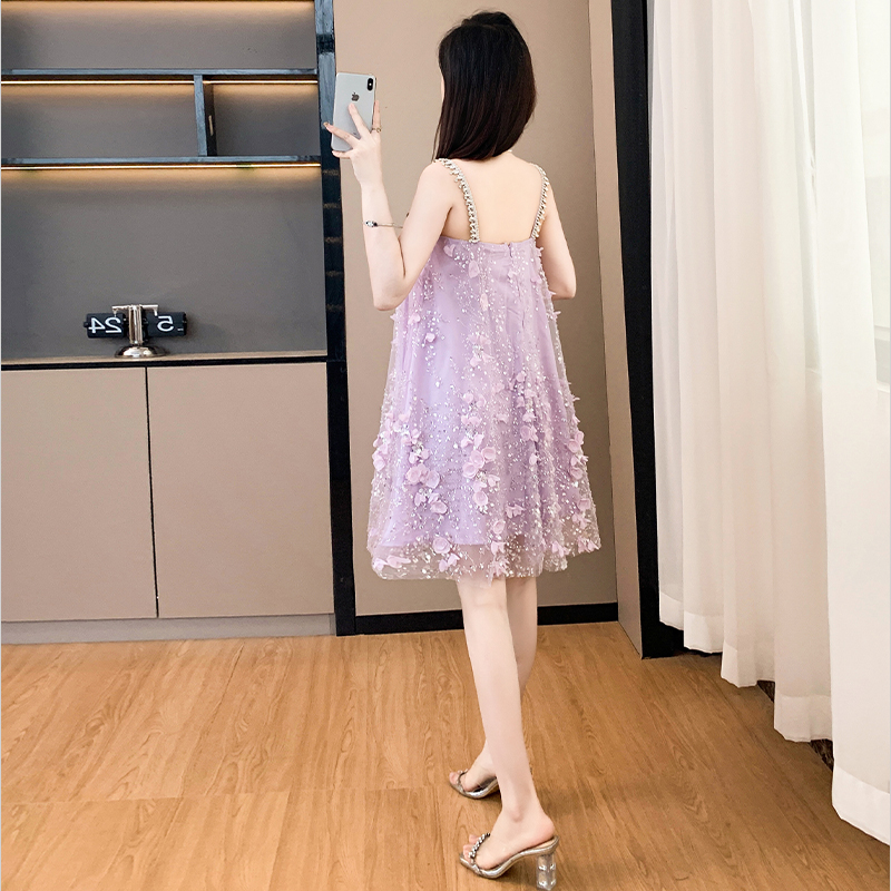 Sequins beading dress crystal sling Sexy underwear