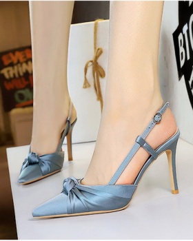 Fine-root pointed shoes European style high-heeled shoes