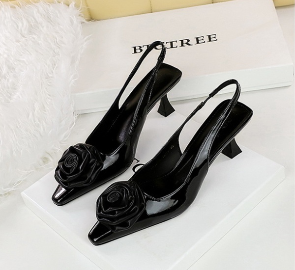 Splice shoes flowers high-heeled shoes for women