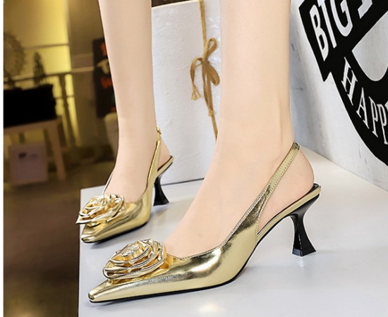 Splice shoes flowers high-heeled shoes for women