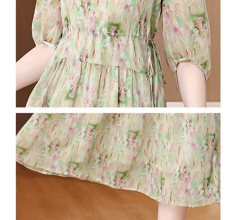 Summer long floral temperament loose fashion dress