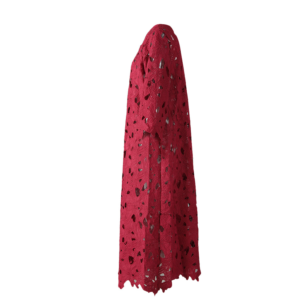 Lace slim loose long dress hollow summer spicegirl dress