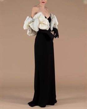 Ladies mopping formal dress splice dress