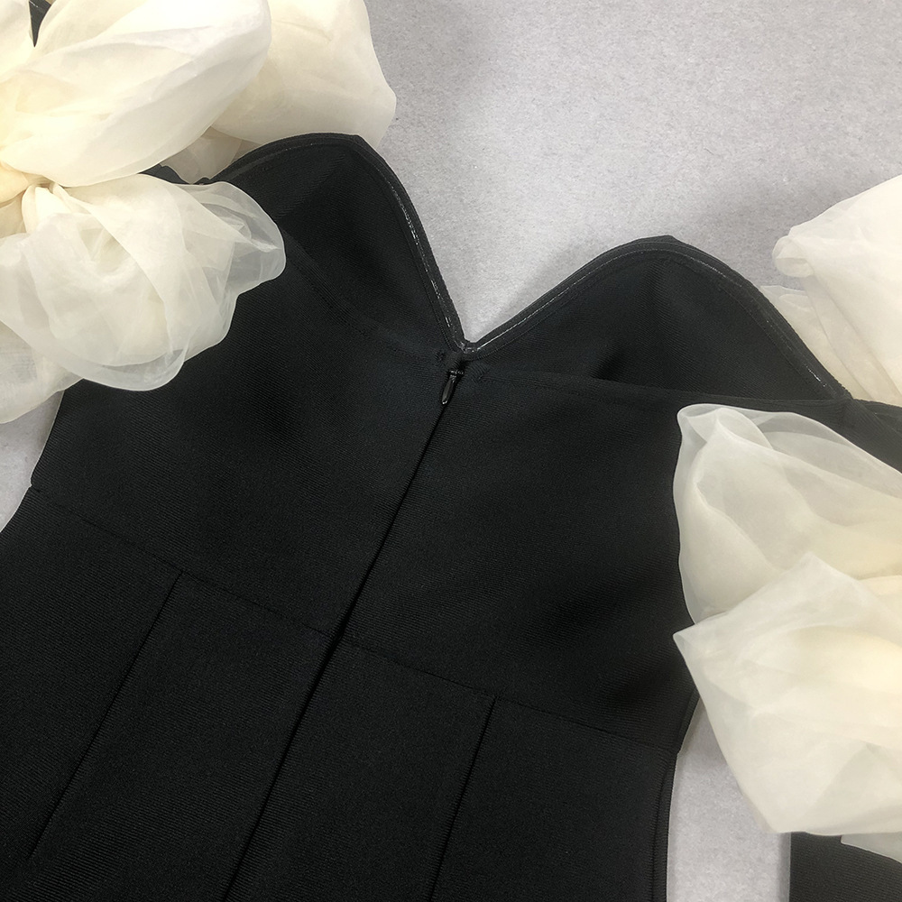 Ladies mopping formal dress splice dress