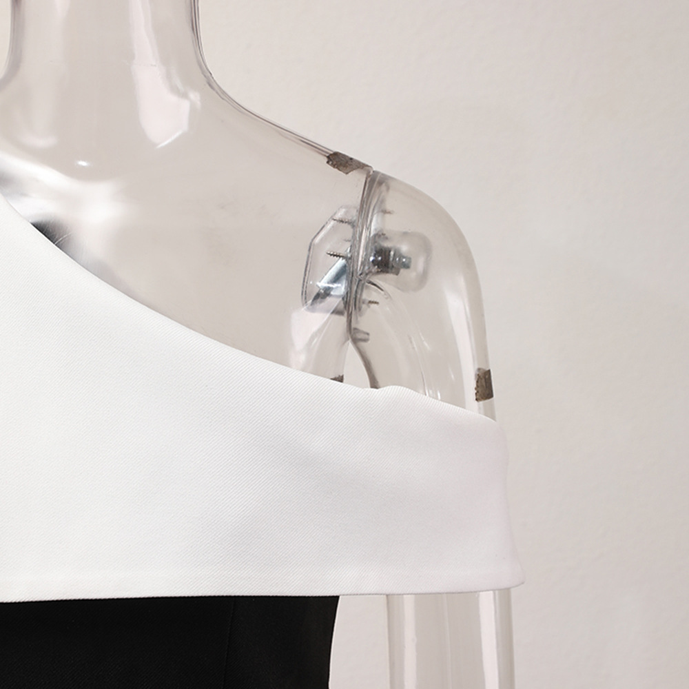 A-line temperament dress asymmetry formal dress for women