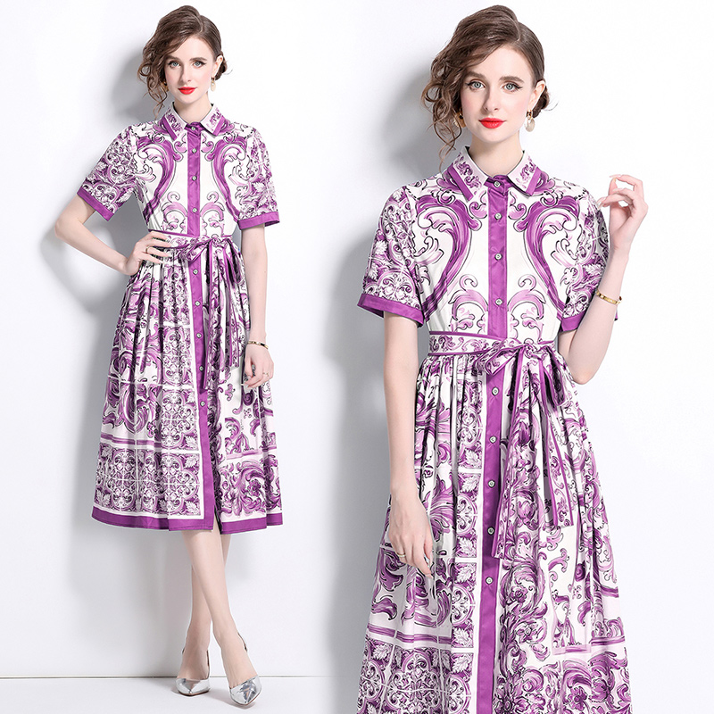 All-match short sleeve dress fashion cardigan