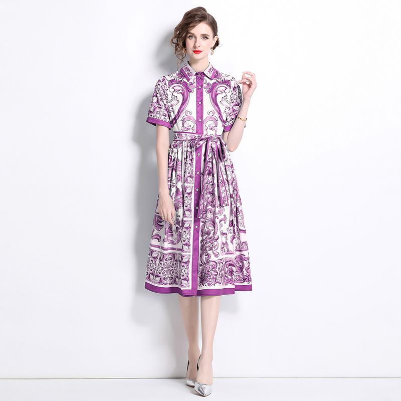 All-match short sleeve dress fashion cardigan