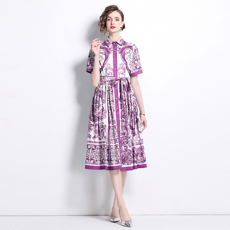 All-match short sleeve dress fashion cardigan
