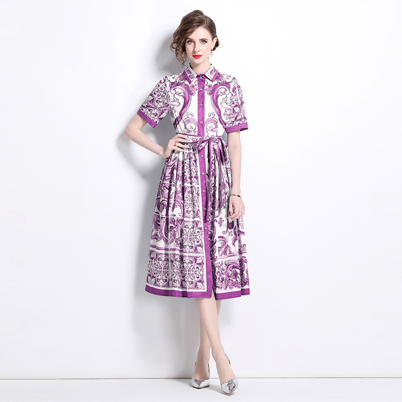 All-match short sleeve dress fashion cardigan