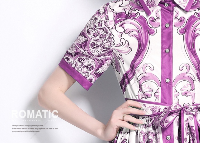 All-match short sleeve dress fashion cardigan