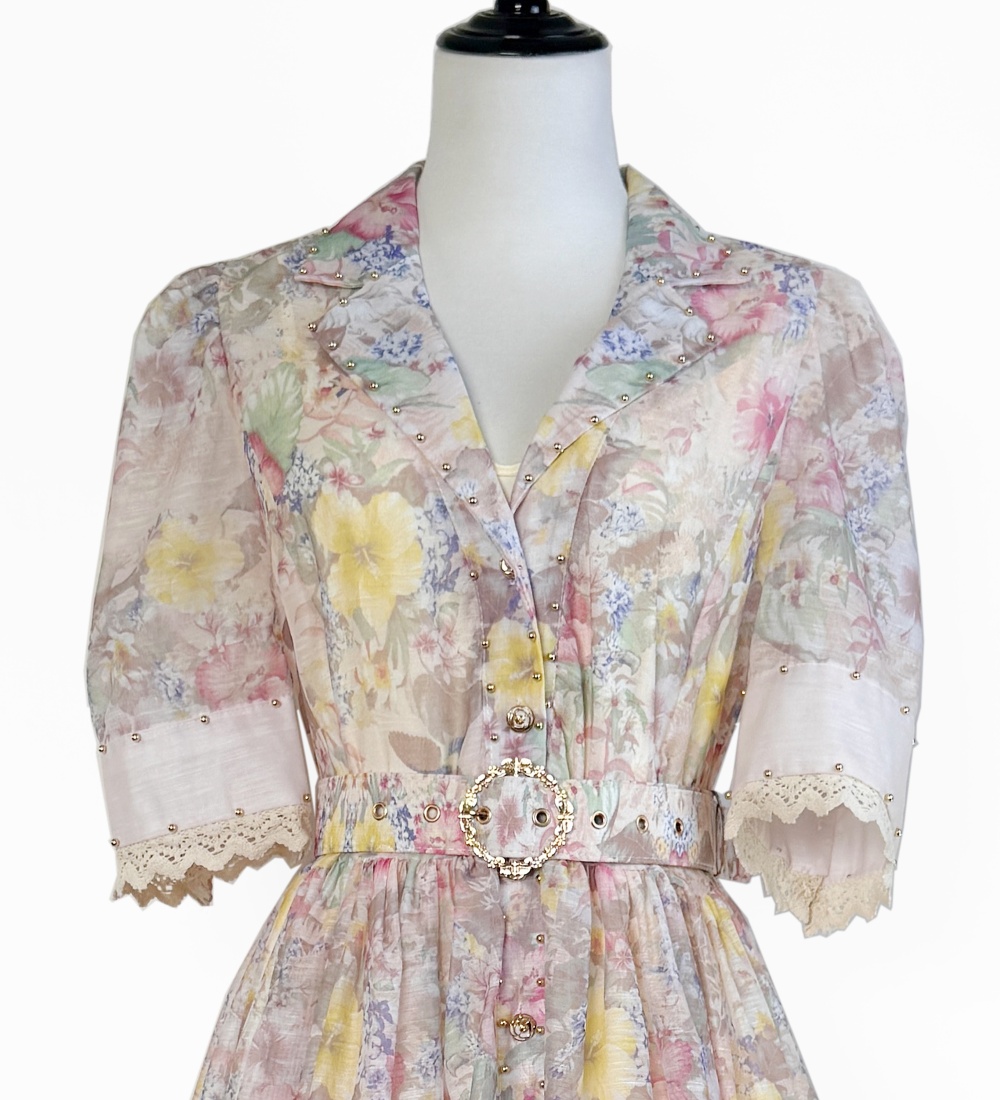 Printing short dress fashion business suit