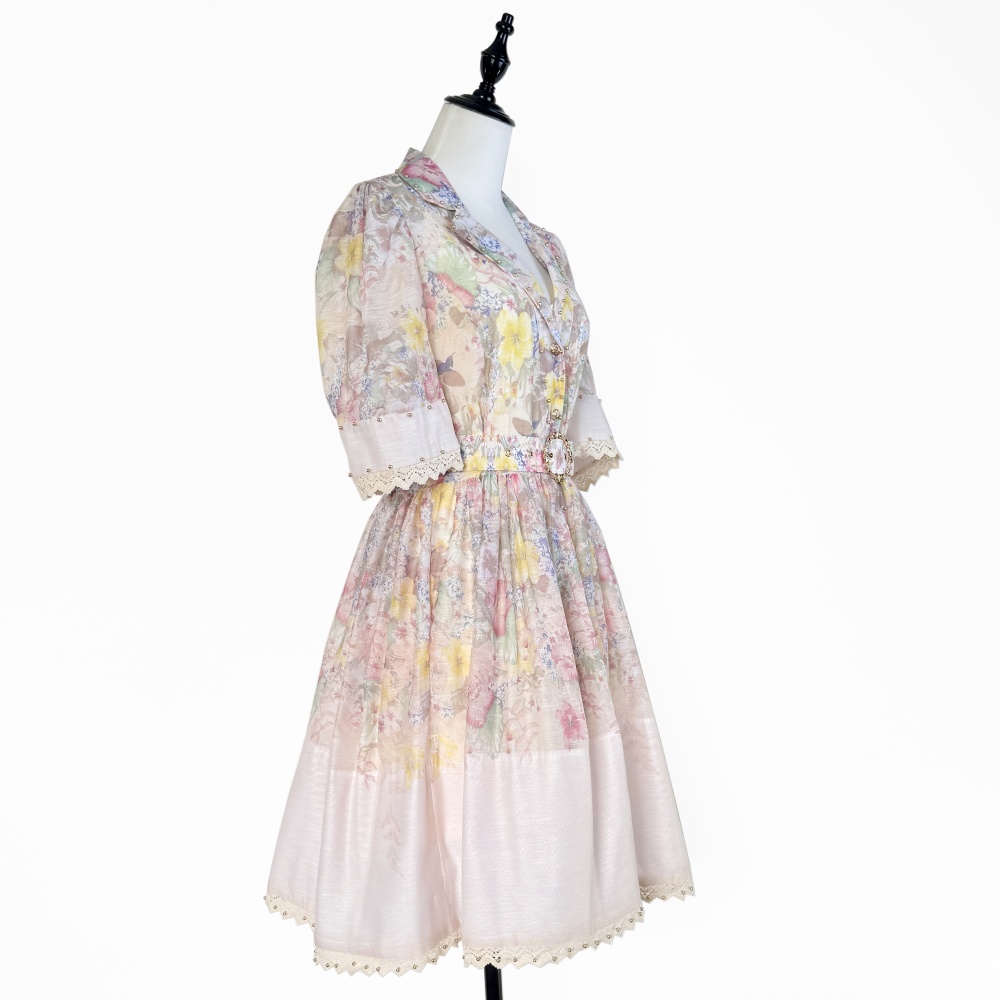 Printing short dress fashion business suit