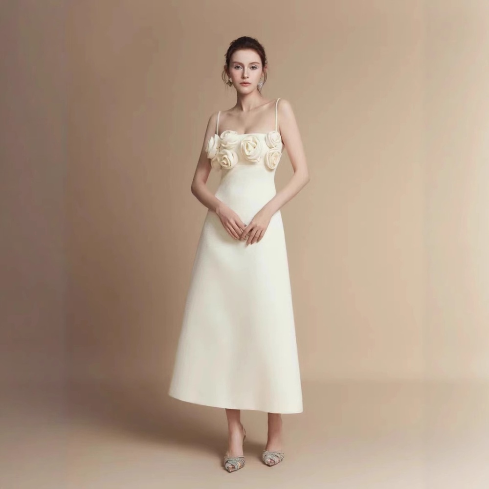 Light luxury sling formal dress niche elegant dress