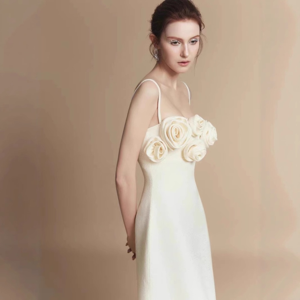 Light luxury sling formal dress niche elegant dress